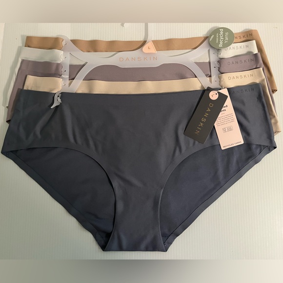 Danskin Other - Danskin Super Slim and Thin Laser Cut Tech Sealed No-Show 5 pc Panties Set